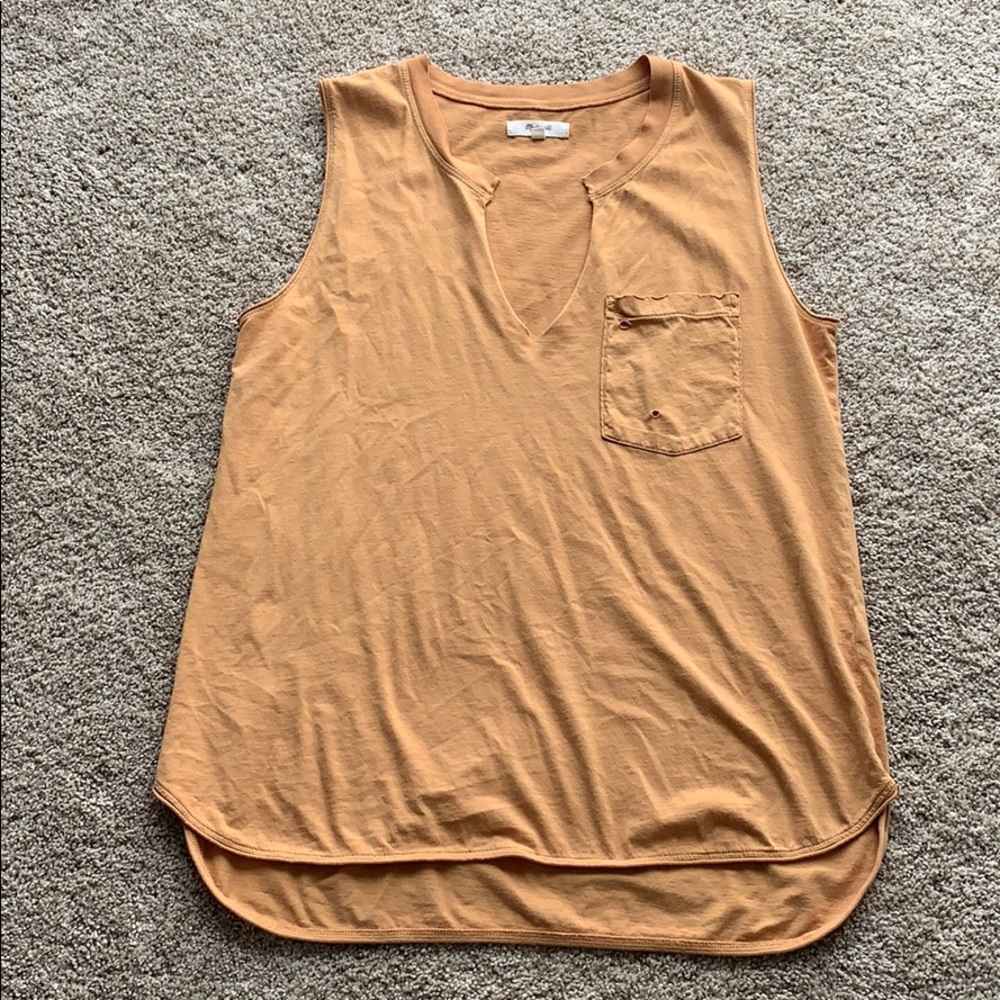 Madewell mustard tank
